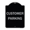 Signmission Designer Series Sign-Customer Parking, Black & Silver Heavy-Gauge Aluminum, 24" x 18", BS-1824-9986 A-DES-BS-1824-9986 - alternate 1